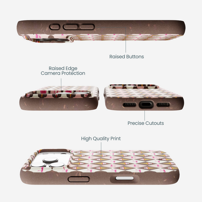 Chocolate Brown Neapolitan Dream iPhone 17 Pro Case