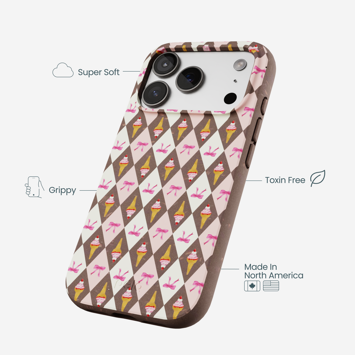 Chocolate Brown Neapolitan Dream iPhone 17 Pro Case
