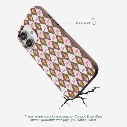 Chocolate Brown Neapolitan Dream iPhone 17 Case