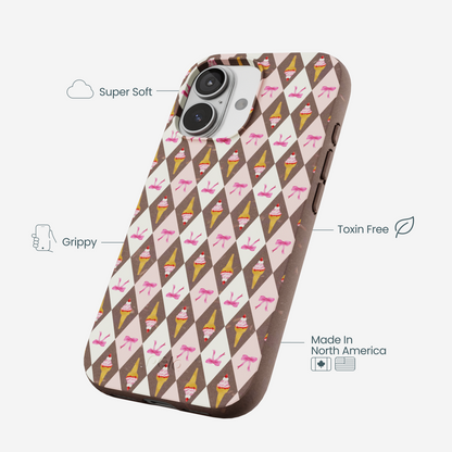 Chocolate Brown Neapolitan Dream iPhone 17 Case