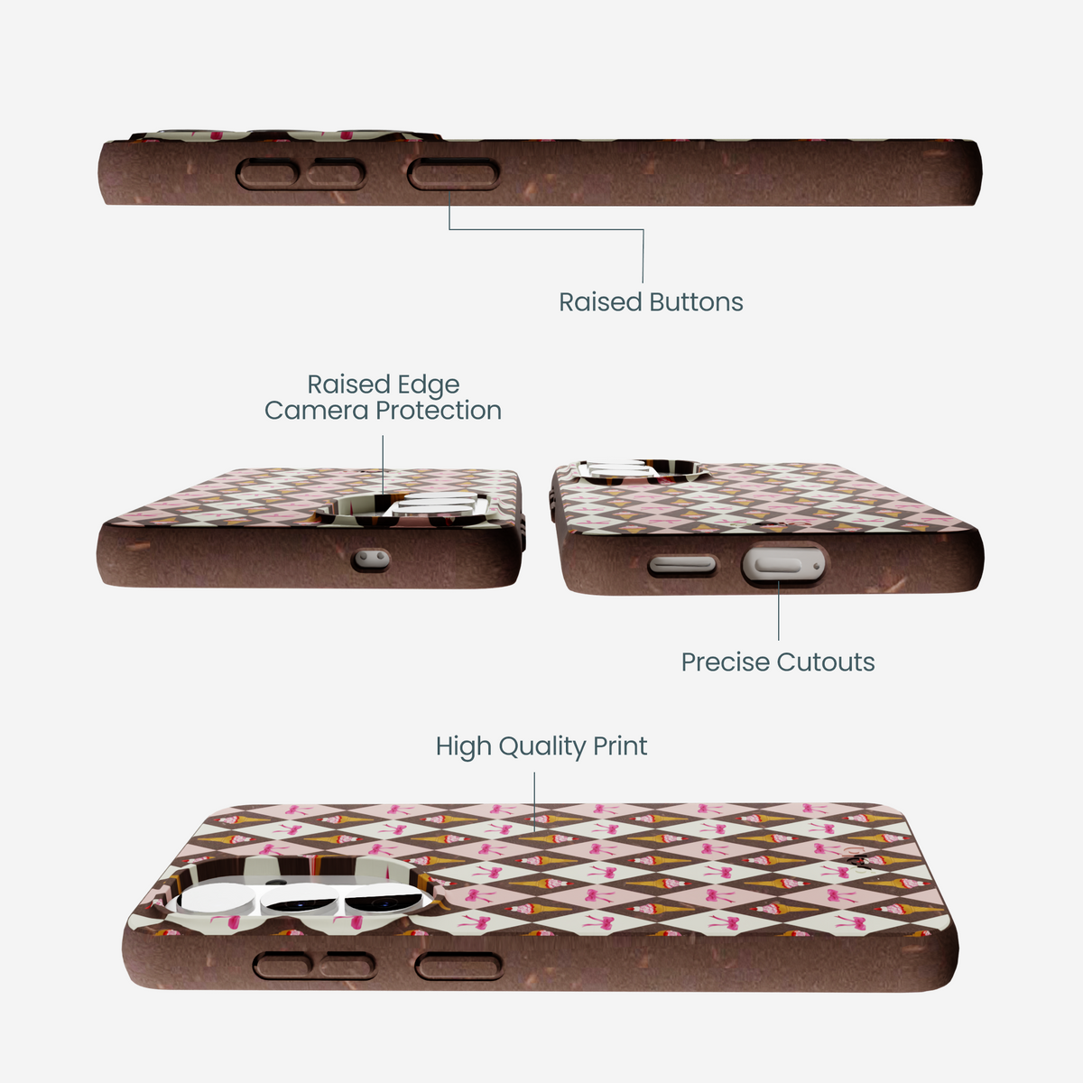 Chocolate Brown Neapolitan Dream Samsung Galaxy S26 Case
