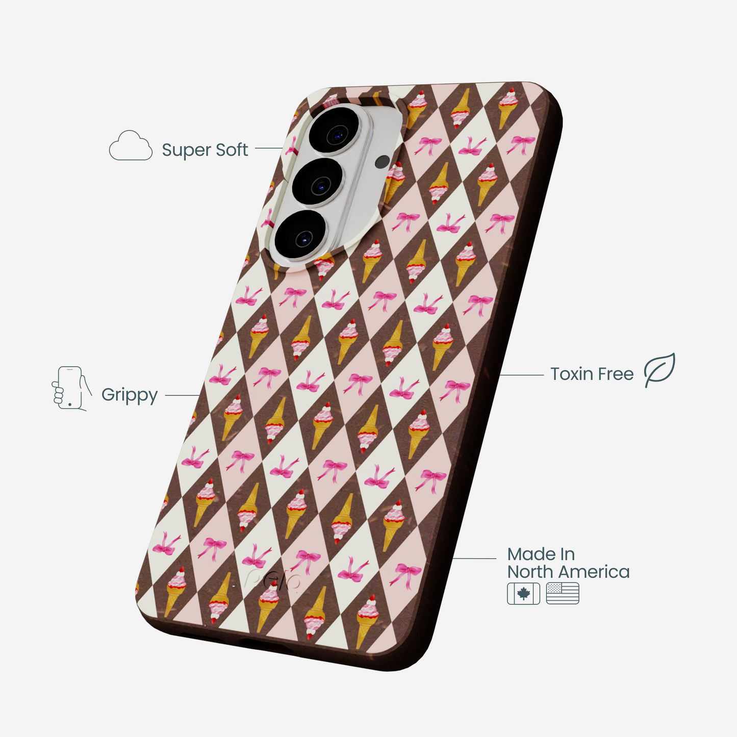 Chocolate Brown Neapolitan Dream Samsung Galaxy S26 Case