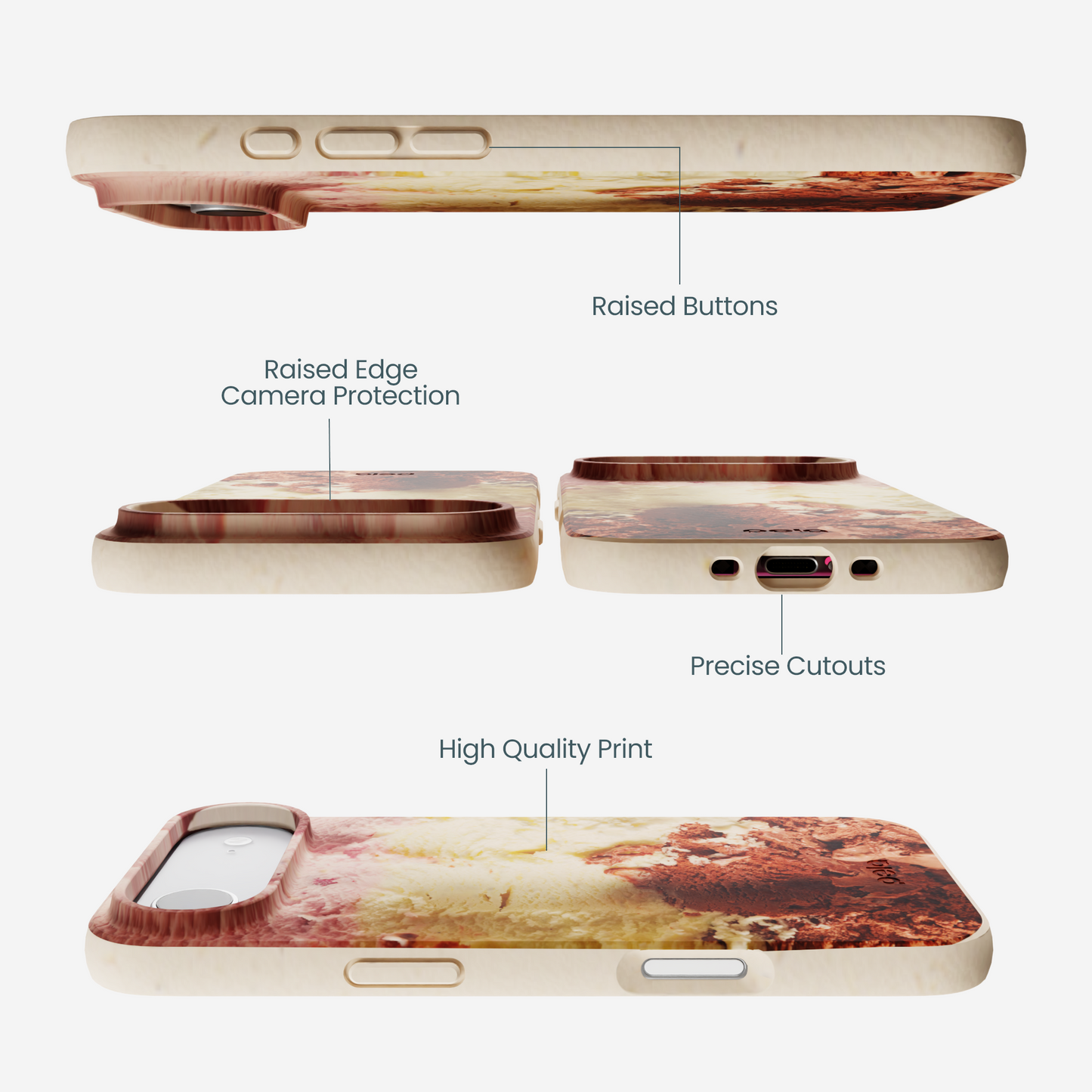 Seashell Neapolitan iPhone Air Case