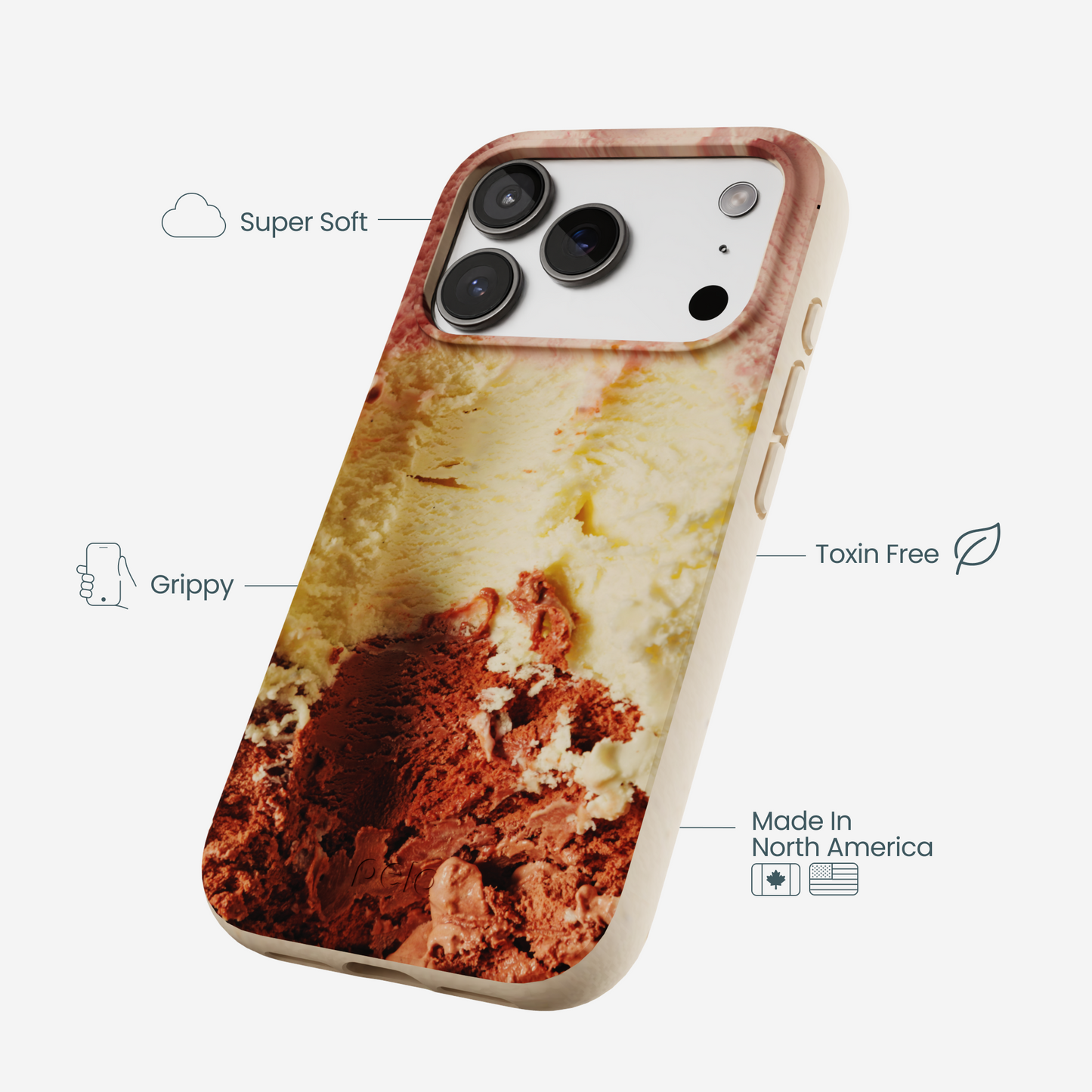 Seashell Neapolitan iPhone 17 Pro Case