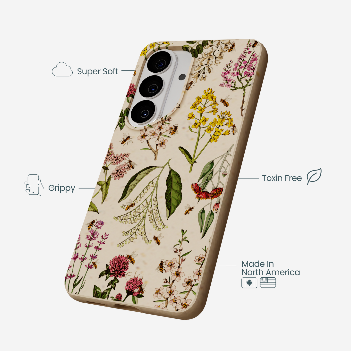 Seashell Nectar and Pollen Samsung Galaxy S26 Case