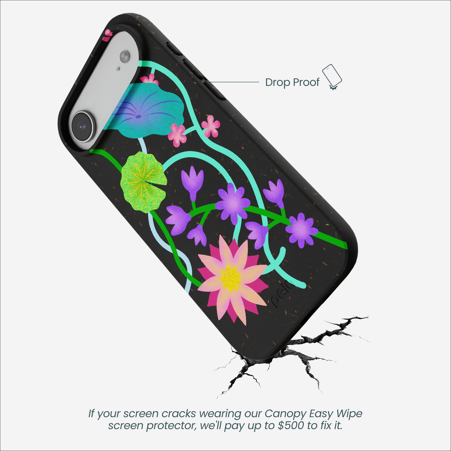 Black Neon Garden iPhone Air Case