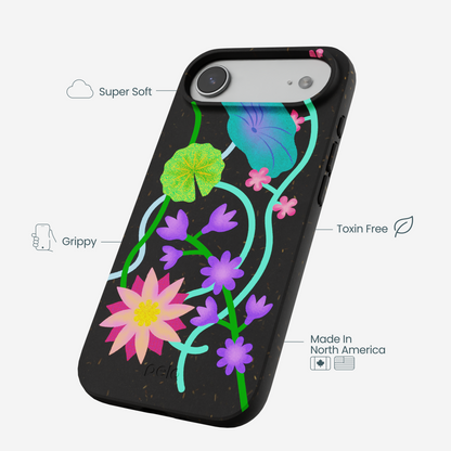 Black Neon Garden iPhone Air Case