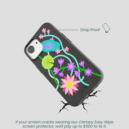 Black Neon Garden iPhone 16e/17e Case