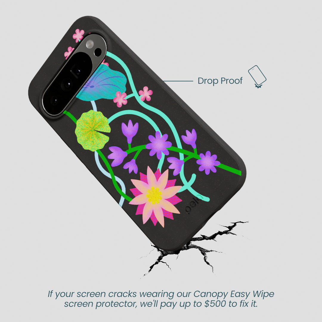 Black Neon Garden Google Pixel 10 Pro XL Case