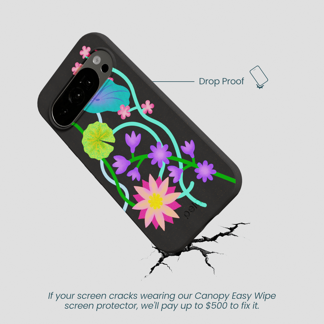Black Neon Garden Google Pixel 10/10 Pro Case