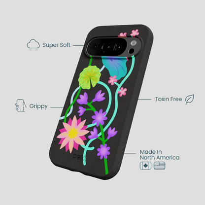 Black Neon Garden Google Pixel 10/10 Pro Case