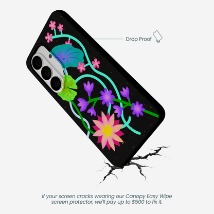 Black Neon Garden Samsung Galaxy S26 Case