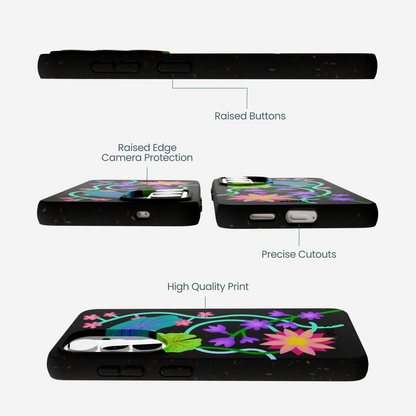 Black Neon Garden Samsung Galaxy S26 Case