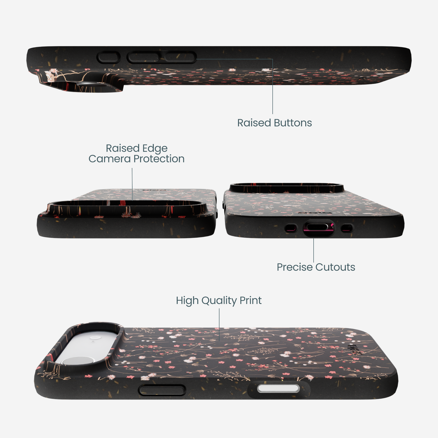 Black Night Garden iPhone Air Case