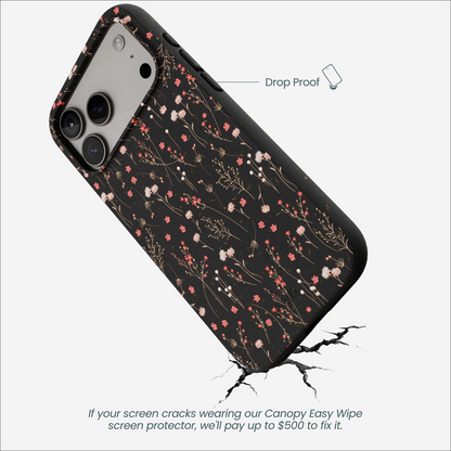 Black Night Garden iPhone 17 Pro Max Case