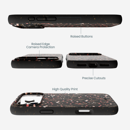 Black Night Garden iPhone 17 Pro Max Case
