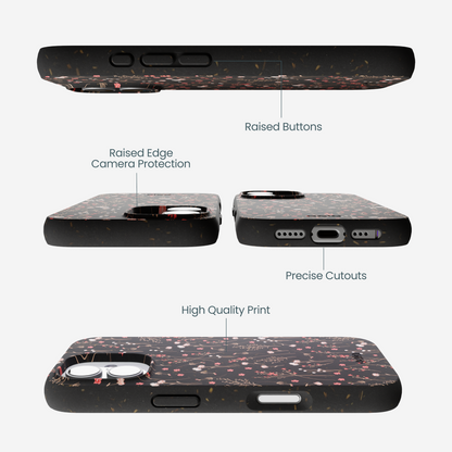 Black Night Garden iPhone 17 Case
