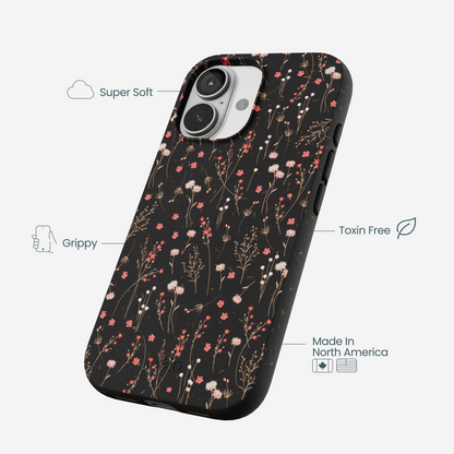 Black Night Garden iPhone 17 Case