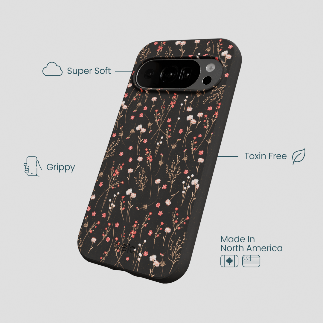 Black Night Garden Google Pixel 10/10 Pro Case