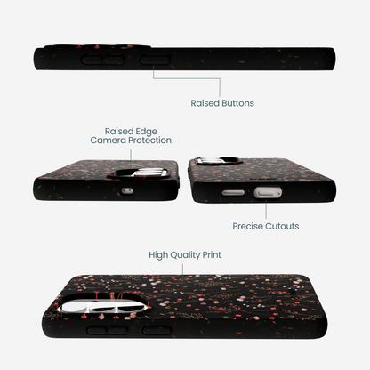Black Night Garden Samsung Galaxy S26 Case