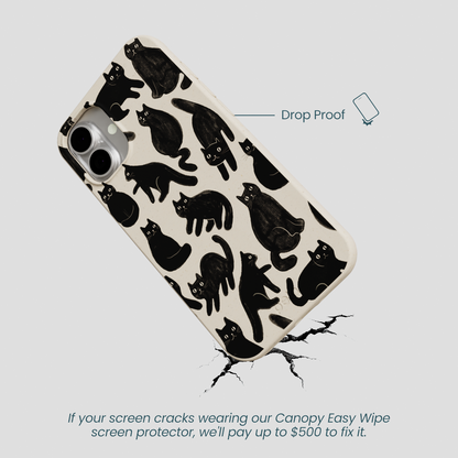 London Fog Night Meowers iPhone 16 Plus Case