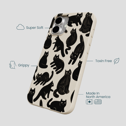 London Fog Night Meowers iPhone 16 Plus Case