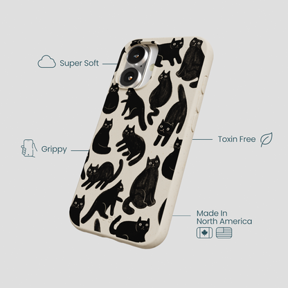 London Fog Night Meowers iPhone 16 Case