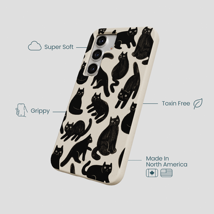London Fog Night Meowers Samsung Galaxy S25 Case