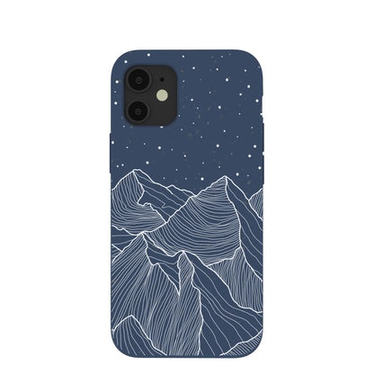 Navy Blue Night Panorama iPhone 12 Mini Case