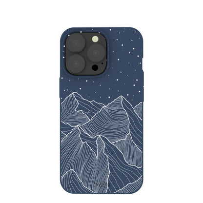 Navy Blue Night Panorama iPhone 13 Pro Case