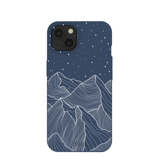 Navy Blue Night Panorama iPhone 13 Case