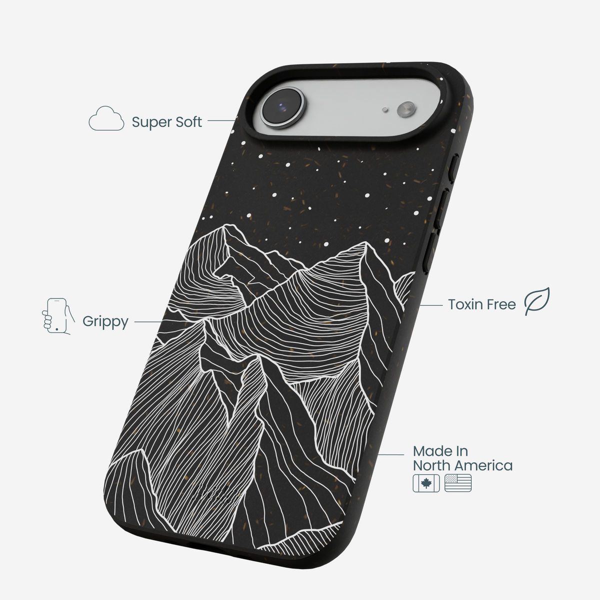 Black Night Panorama iPhone Air Case