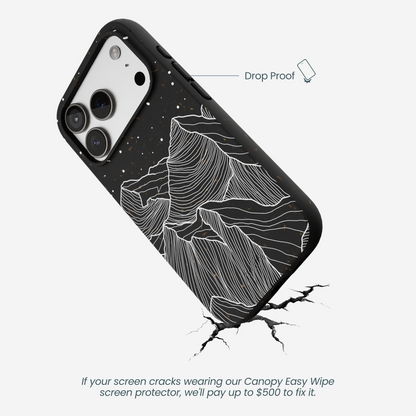 Black Night Panorama iPhone 17 Pro Case