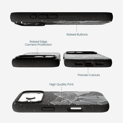 Black Night Panorama iPhone 17 Pro Case