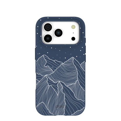 Navy Blue Night Panorama iPhone 17 Pro Case