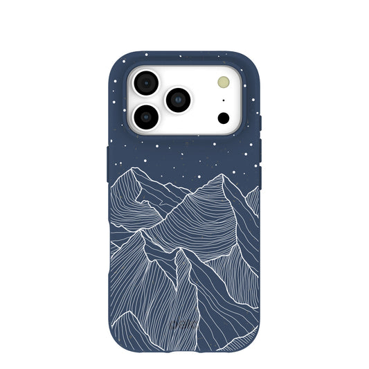 Navy Blue Night Panorama iPhone 17 Pro Case