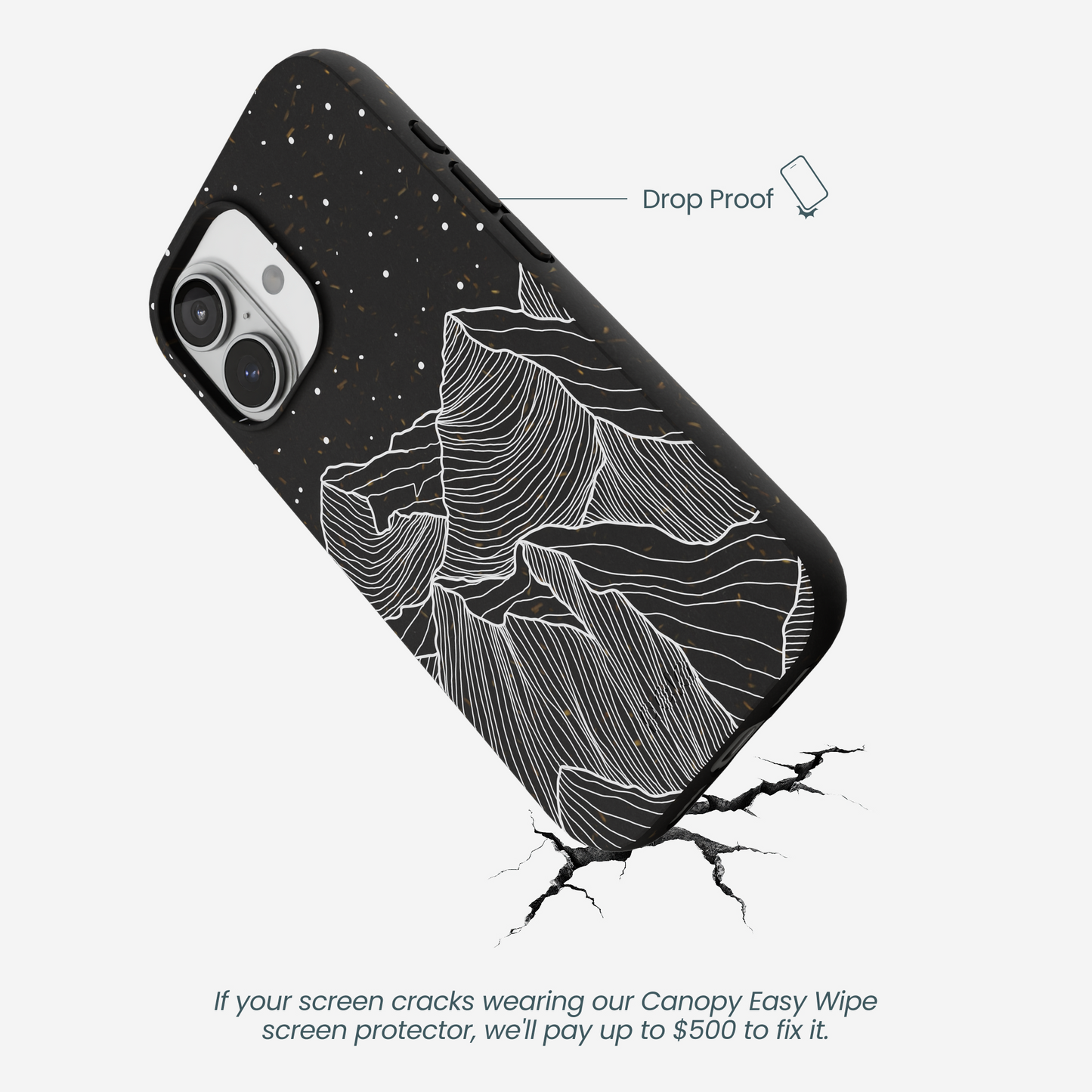 Black Night Panorama iPhone 17 Case