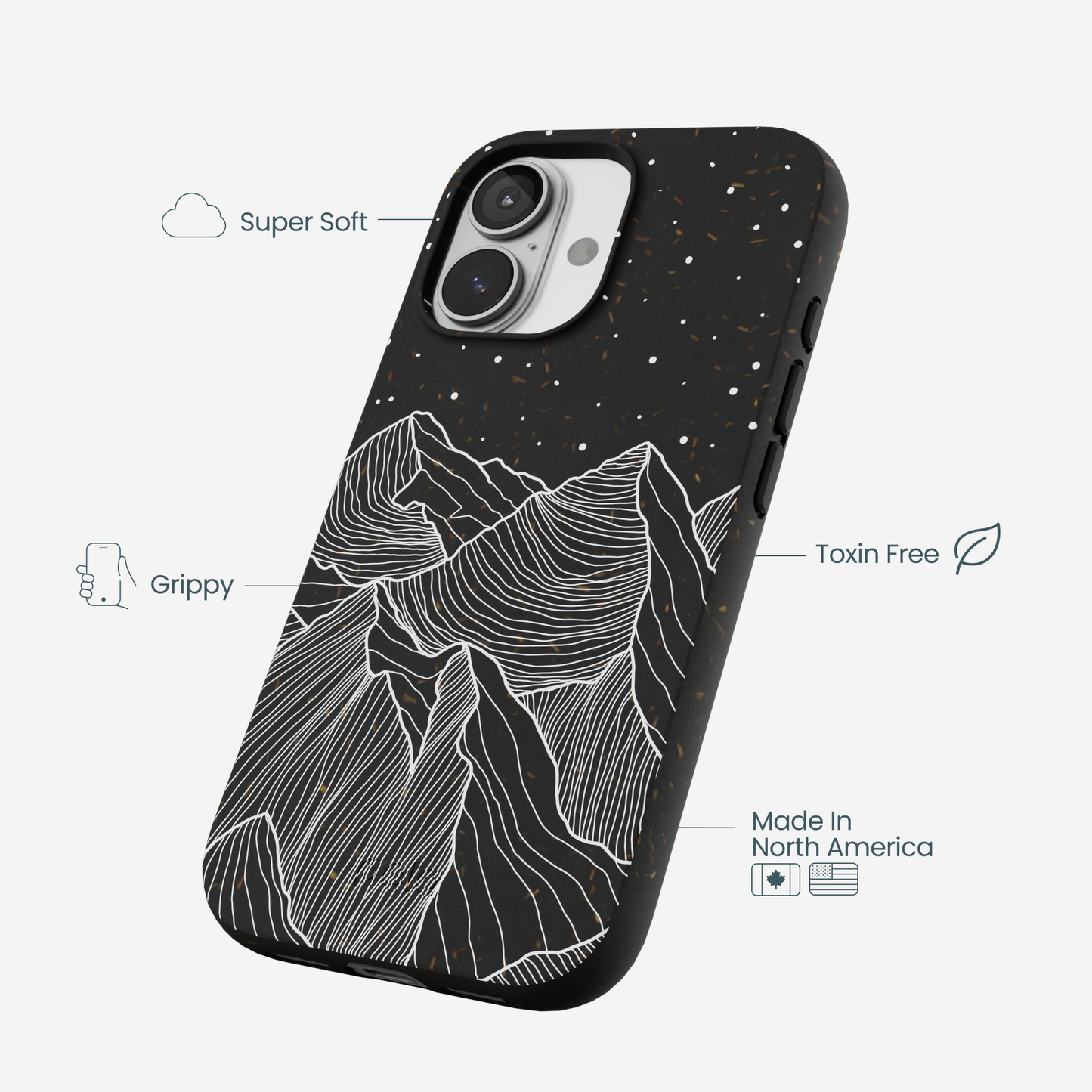 Black Night Panorama iPhone 17 Case