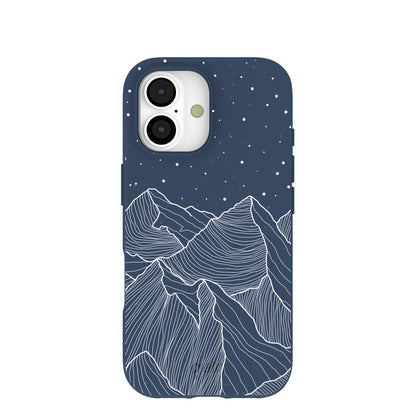 Navy Blue Night Panorama iPhone 17 Case