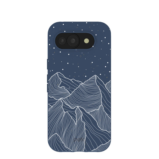 Navy Blue Night Panorama Google Pixel 10a Case