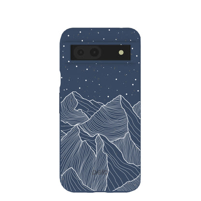 Navy Blue Night Panorama Google Pixel 8a Case