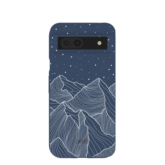 Navy Blue Night Panorama Google Pixel 8a Case