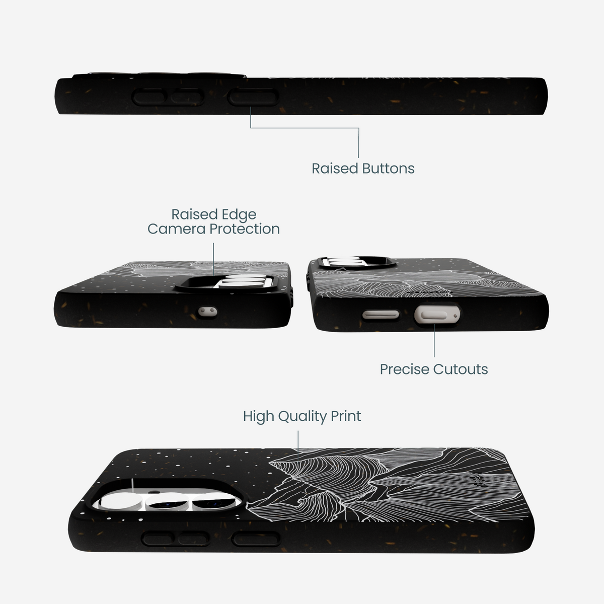 Black Night Panorama Samsung Galaxy S26 Case
