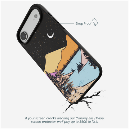Black Night Trails iPhone Air Case