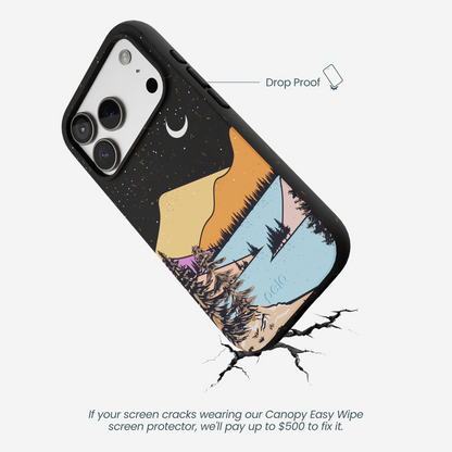Black Night Trails iPhone 17 Pro Case