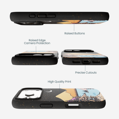Black Night Trails iPhone 17 Pro Case