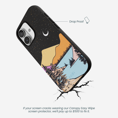 Black Night Trails iPhone 17 Case