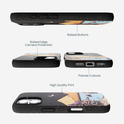 Black Night Trails iPhone 17 Case