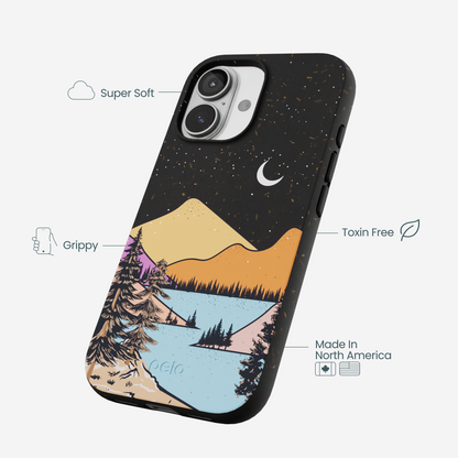 Black Night Trails iPhone 17 Case