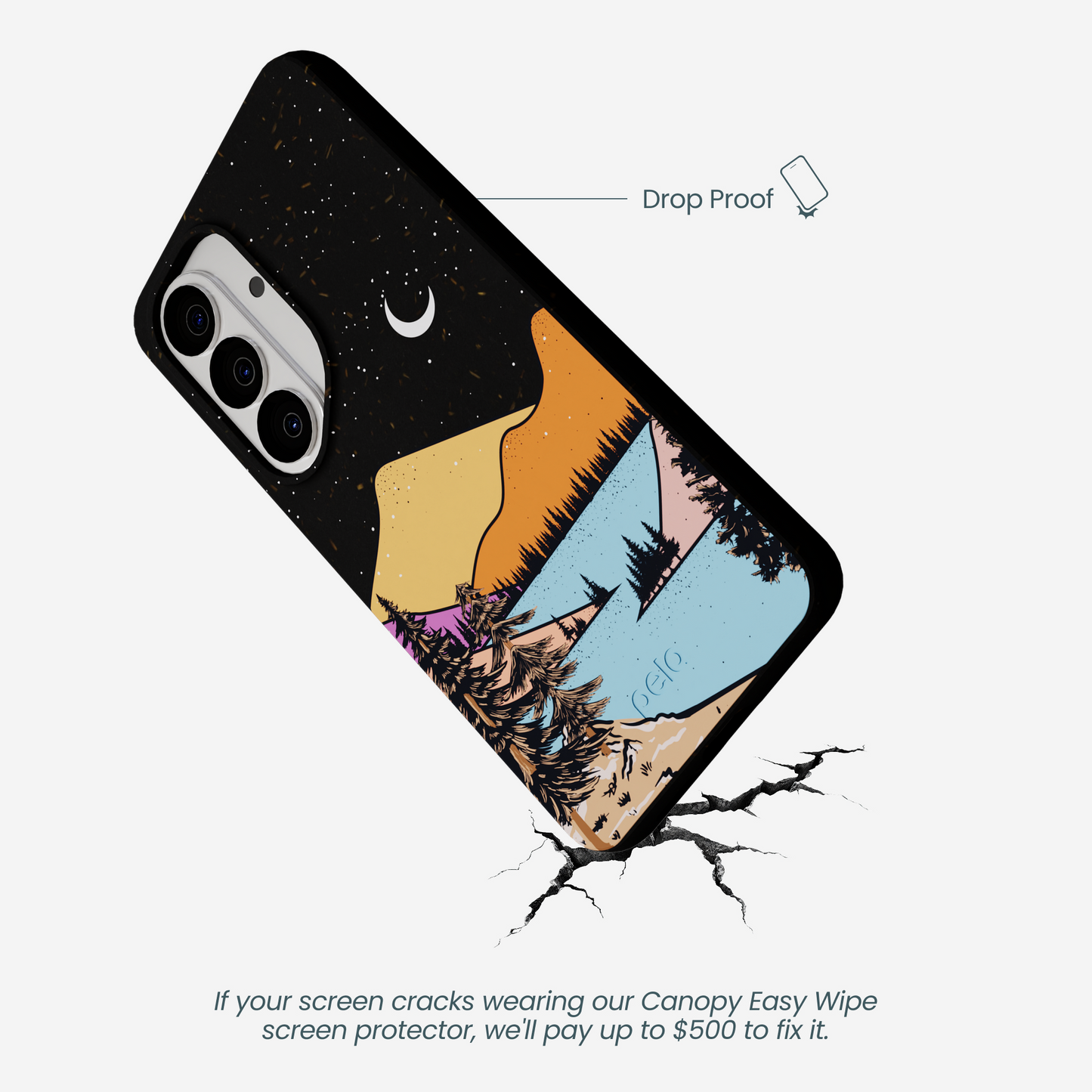 Black Night Trails Samsung Galaxy S26 Case